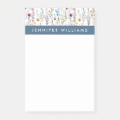 Jouw naam toevoegen | Het zomerbloempatroon Post-it® Notes (Voorkant)