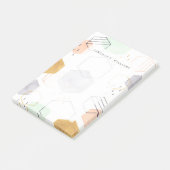 Jouw naam toevoegen | Hex Scatter Post-it® Notes (Schuin)