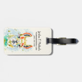 Jouw naam toevoegen | Hifi Llama - Portrait Bagagelabel (Achterkant horizontaal)