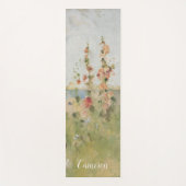 Jouw naam toevoegen | Hollyhocks van het Zee Yogamat (Voorkant)