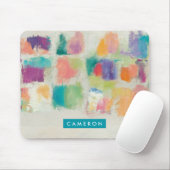 Jouw naam toevoegen | Horizontale keelsteen Muismat (Met muis)