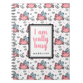 Jouw naam toevoegen | Ik ben echt druk | Vliegende Notitieboek (Voorkant)