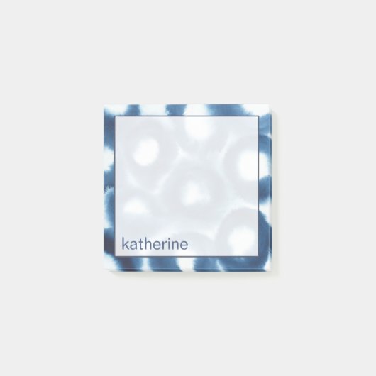 Jouw naam toevoegen | Indigio Waterverf printcirke Post-it® Notes (Voorkant)