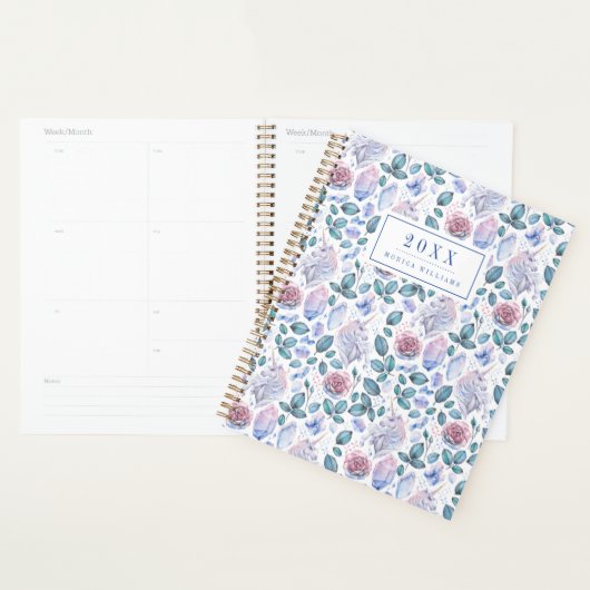 Jouw naam toevoegen/Jaar | Crystals en Rozen van U Planner (Display)