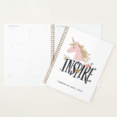 Jouw naam toevoegen/Jaar | Inspire | Gold Mane Uni Planner (Display)