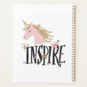Jouw naam toevoegen/Jaar | Inspire | Gold Mane Uni Planner (Achterkant)