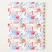 Jouw naam toevoegen/Jaar | Waterverf Unicorn & Peg Planner (Achterkant)