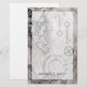 Jouw naam toevoegen | Juxtaposition II Briefpapier (Voorkant / Achterkant)