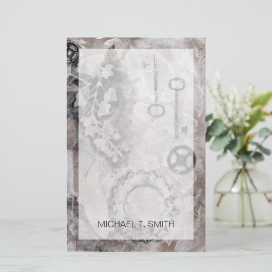 Jouw naam toevoegen | Juxtaposition II Briefpapier (Staand voorkant)