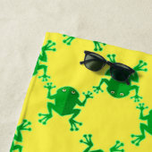 Jouw naam toevoegen | Kekkikkers voor Cartoon Strandlaken (In situ)