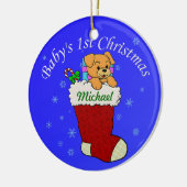 Jouw naam toevoegen keramisch ornament (Links)