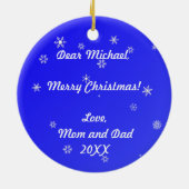 Jouw naam toevoegen keramisch ornament (Achterkant)