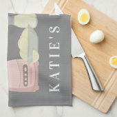 Jouw naam toevoegen | Keukenapparaten Theedoek (Quarter Fold)