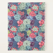 Jouw naam toevoegen | Kleurig Succulent Patroon Planner (Achterkant)