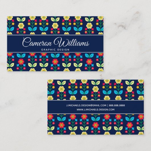 Jouw naam toevoegen | Kleurrijk flessenpatroon Visitekaartje (Voorkant / Achterkant)