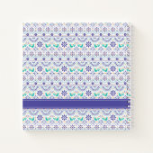 Jouw naam toevoegen | Kunstpatroon Mexicaans vogel Notitieboek (Achterkant)