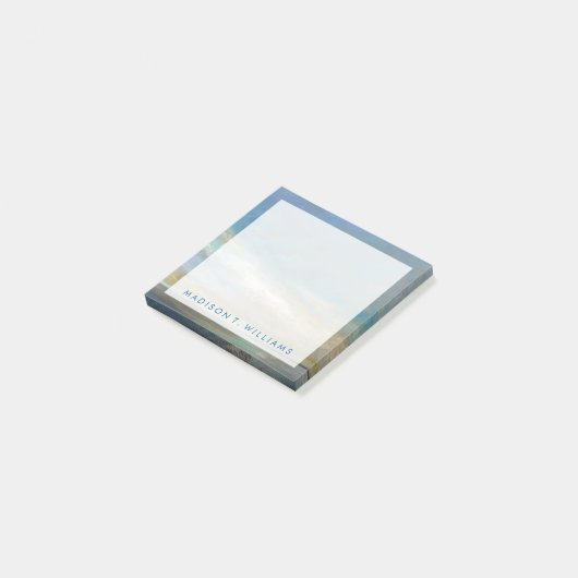 Jouw naam toevoegen | Kustwolken met oceaan Post-it® Notes (Schuin)