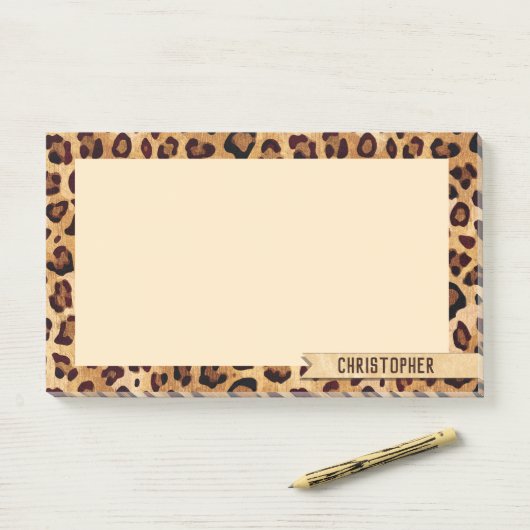 Jouw naam toevoegen lade afdrukken post-it® notes (Op bureau)