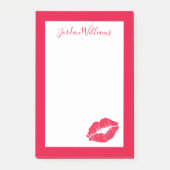 Jouw naam toevoegen | Lipstick Kiss Post-it® Notes (Voorkant)