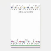 Jouw naam toevoegen | Llama Stripe Pattern Post-it® Notes (Voorkant)