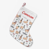 Jouw naam toevoegen | Llama's in Petten en kruider Kleine Kerstsok (Voorkant (Hangend))