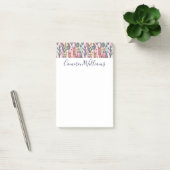 Jouw naam toevoegen | Llamas on Stripes Pattern Post-it® Notes (Kantoor)