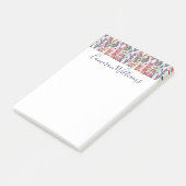 Jouw naam toevoegen | Llamas on Stripes Pattern Post-it® Notes (Schuin)