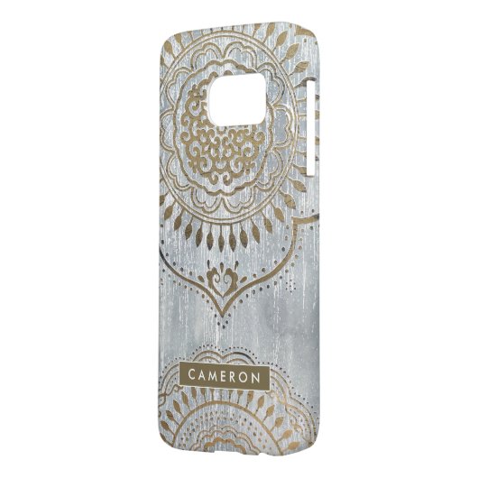 Jouw naam toevoegen | Mandala Gold Design Case-Mate Samsung Galaxy Hoesje (Achterkant Links)