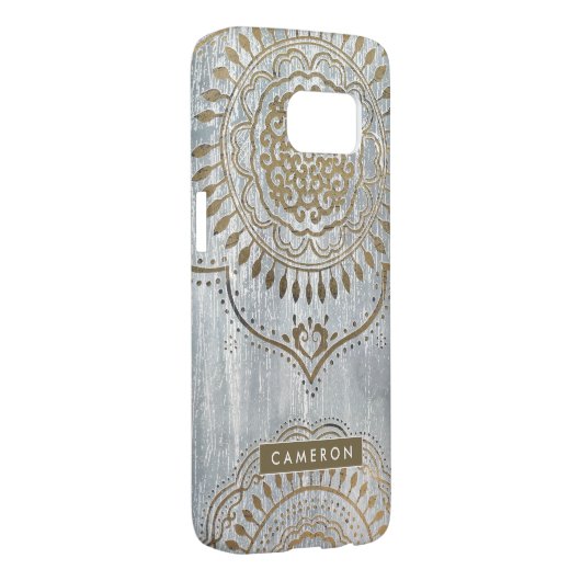 Jouw naam toevoegen | Mandala Gold Design Case-Mate Samsung Galaxy Hoesje (Back/Rechts)