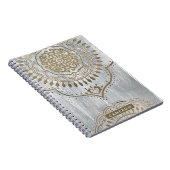Jouw naam toevoegen | Mandala Gold Design Notitieboek (Rechterzijde)