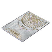 Jouw naam toevoegen | Mandala Gold Design Notitieboek (Linkerzijde)