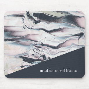 Jouw naam toevoegen Marbling V Crop Muismat
