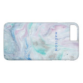 Jouw naam toevoegen | Marmer I Case-Mate iPhone Case (Achterkant (Horizontaal))