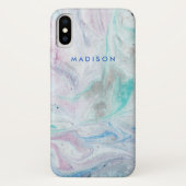 Jouw naam toevoegen | Marmer I Case-Mate iPhone Case (Achterkant)