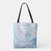 Jouw naam toevoegen | Marmer I Tote Bag (Achterkant)