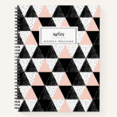 Jouw naam toevoegen | Met de hand getrokken drieho Notitieboek (Voorkant)