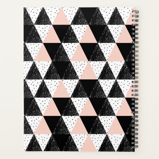 Jouw naam toevoegen | Met de hand getrokken drieho Planner (Achterkant)