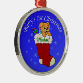 Jouw naam toevoegen metalen ornament (Rechts)