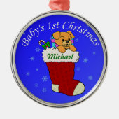 Jouw naam toevoegen metalen ornament (Voorkant)