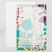 Jouw naam toevoegen | Metro Garden III Briefpapier (Voorkant / Achterkant)