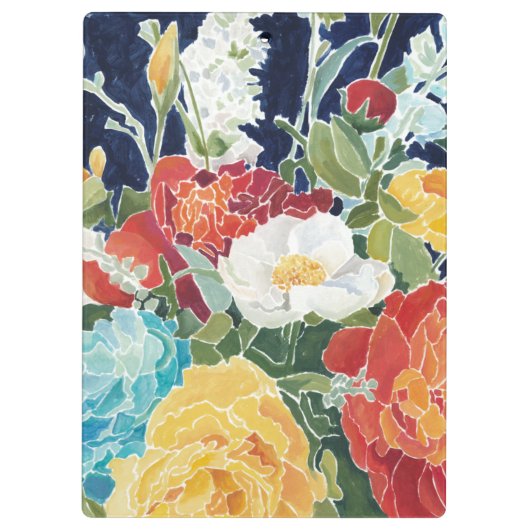 Jouw naam toevoegen | Midnight Florals I Klembord (Achterkant)