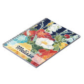 Jouw naam toevoegen | Midnight Florals I Notitieboek (Linkerzijde)