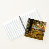 Jouw naam toevoegen | Misty Dawn in een bos Notitieboek (Binnen)