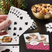 Jouw naam toevoegen | Modern Anchors Pattern Pokerkaarten (Insitu)