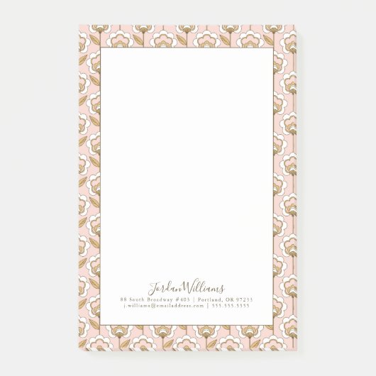 Jouw naam toevoegen | Modern flessenpatroon uit de Post-it® Notes (Voorkant)