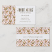 Jouw naam toevoegen | Modern flessenpatroon uit de Visitekaartje (Voorkant / Achterkant)