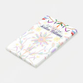 Jouw naam toevoegen | Modern Otomi Design II Post-it® Notes (Schuin)