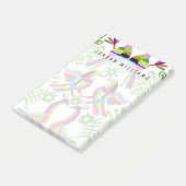 Jouw naam toevoegen | Modern Otomi Design III Post-it® Notes (Schuin)