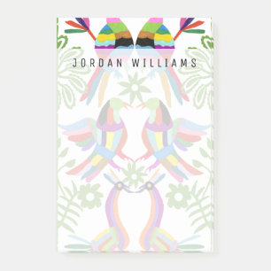 Jouw naam toevoegen Modern Otomi Design III Post-it® Notes