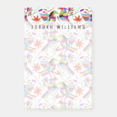 Jouw naam toevoegen | Modern Otomi Design III Post-it® Notes (Voorkant)